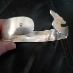 Silver Whale Cuff Bracelet
